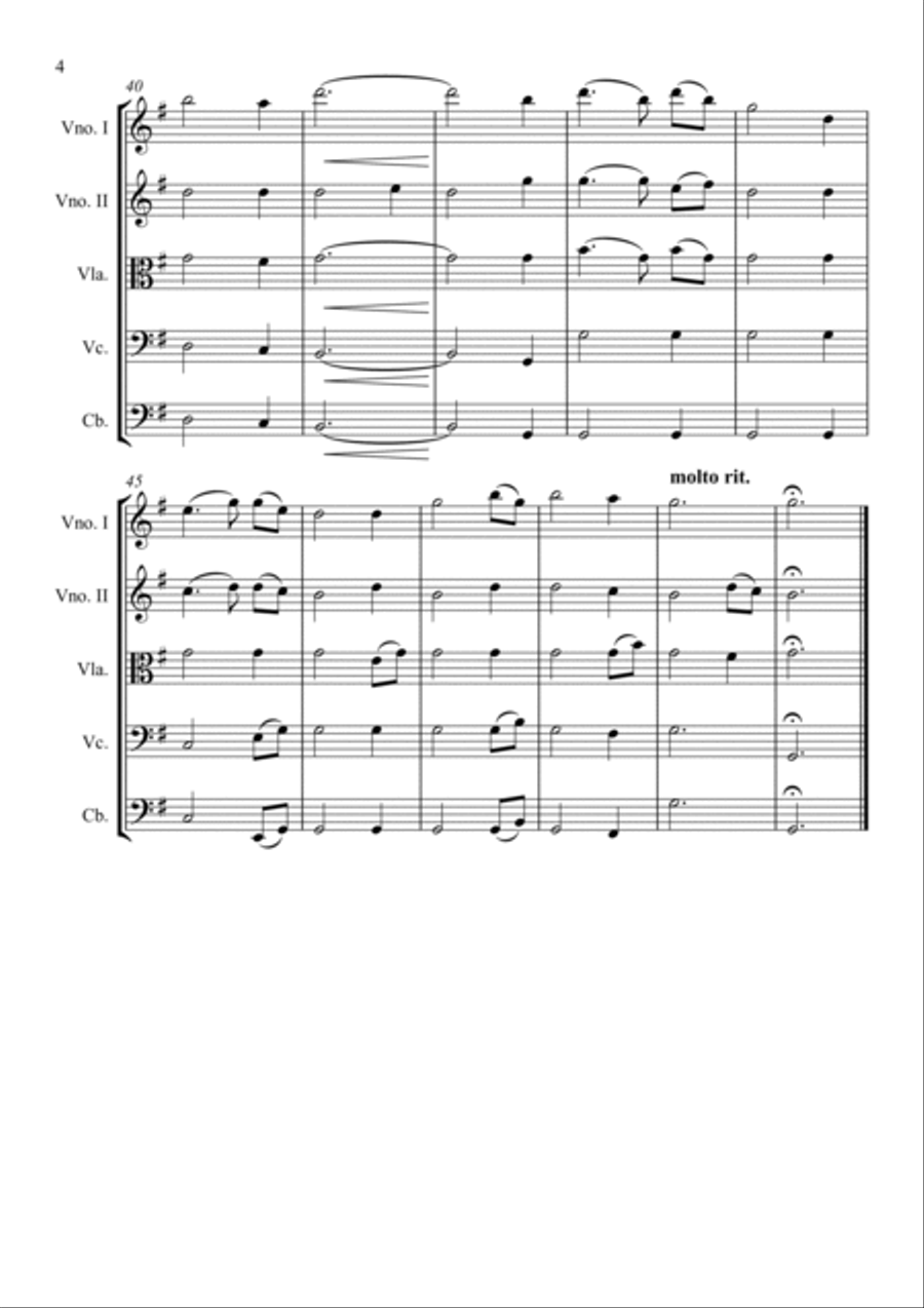 Amazing Grace String Orchestra scores gallery preview page 4