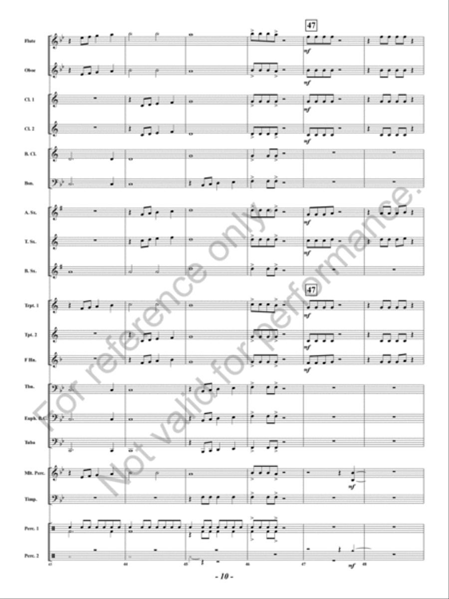 Firebolt Concert Band scores gallery preview page 11