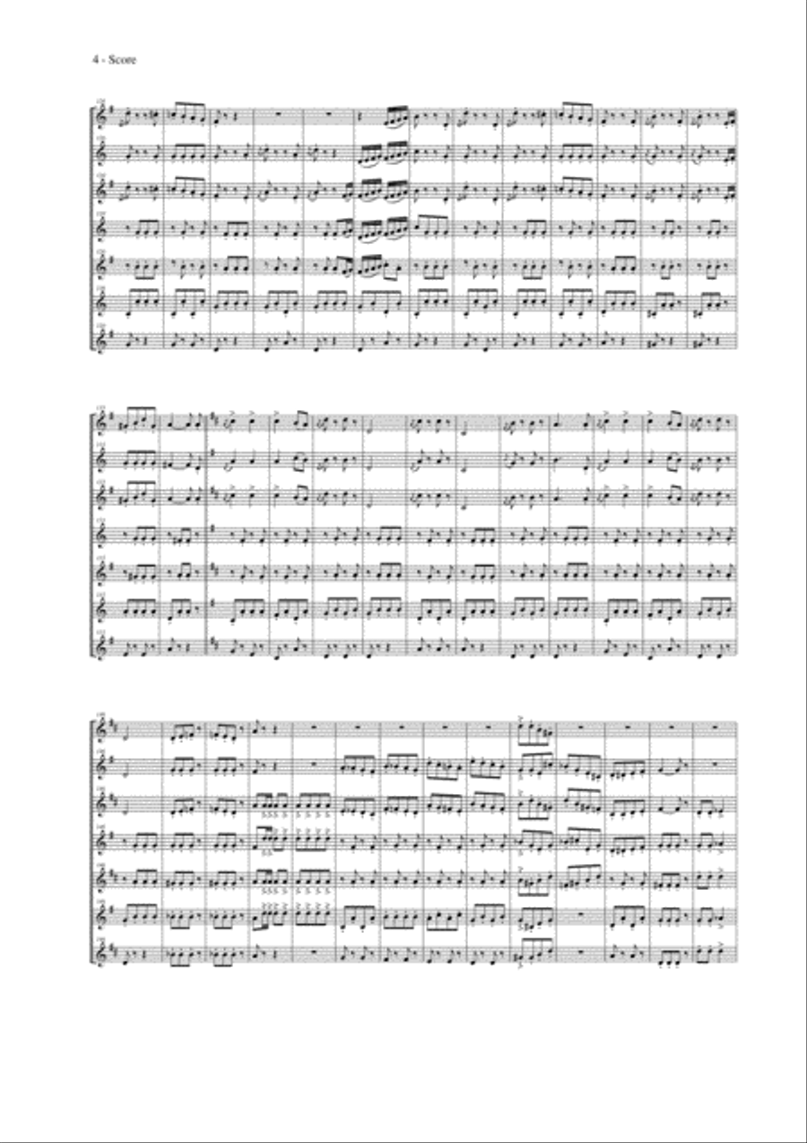 Tritsch-Tratsch-Polka Small Ensemble scores gallery preview page 6