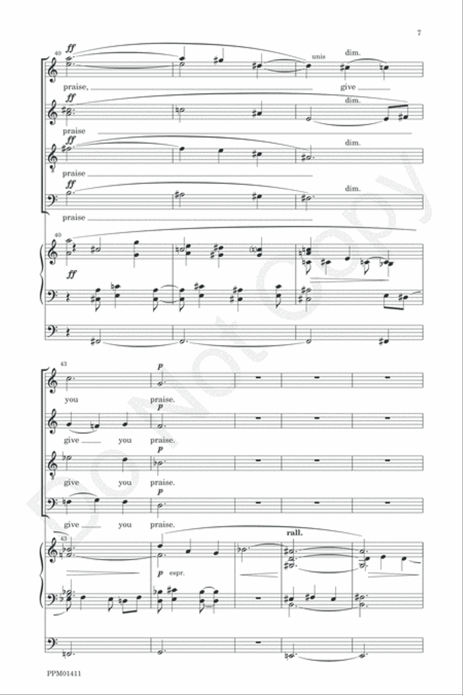 O God, My God, Eagerly I Seek You 4-Part scores gallery preview page 10