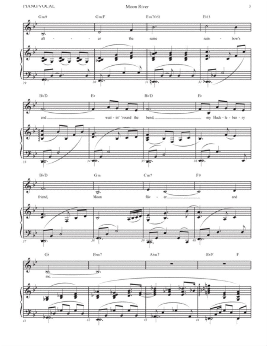 Moon River Moon River Voice scores gallery preview page 4