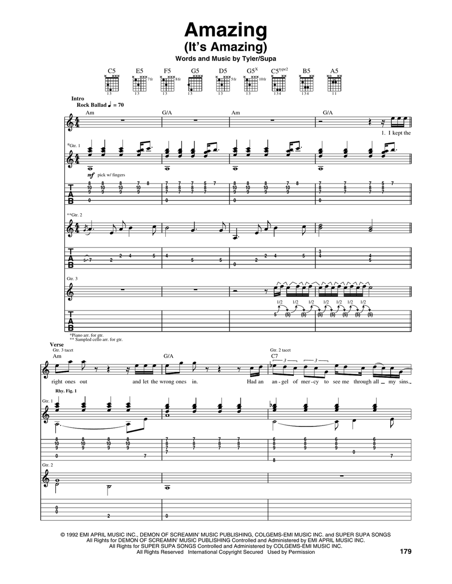 Amazing (It's Amazing) Acoustic Guitar scores gallery preview page 1