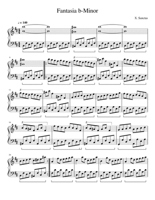 X.Sanctus: Fantasia b-Minor [Piano Solo]