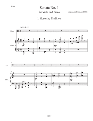 Sonata No. 1 for Viola and Piano