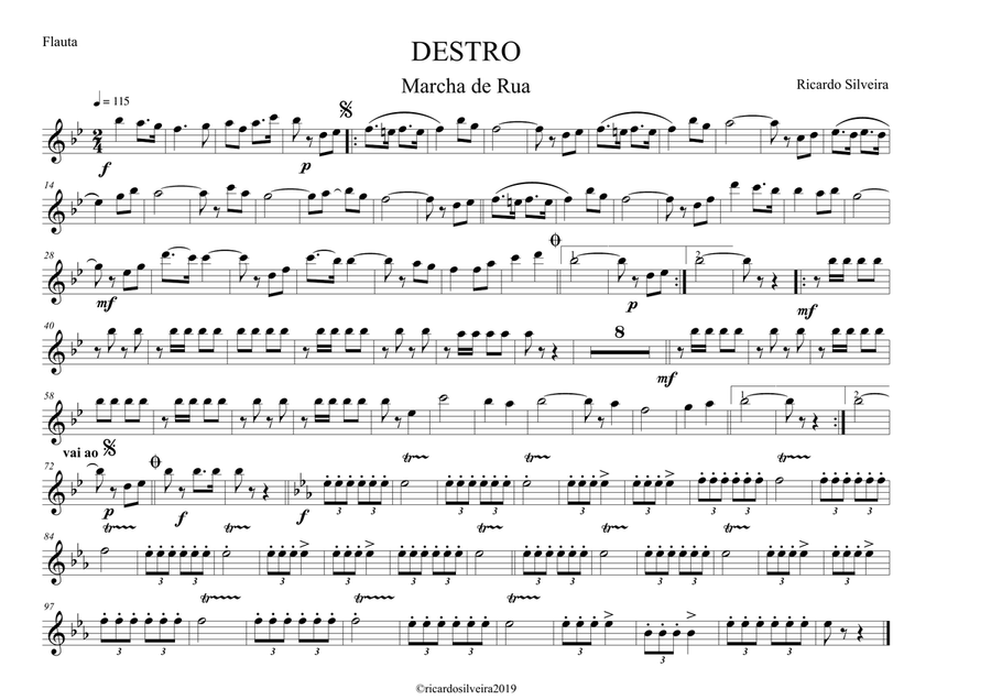 Destro Marching Band scores gallery preview page 1