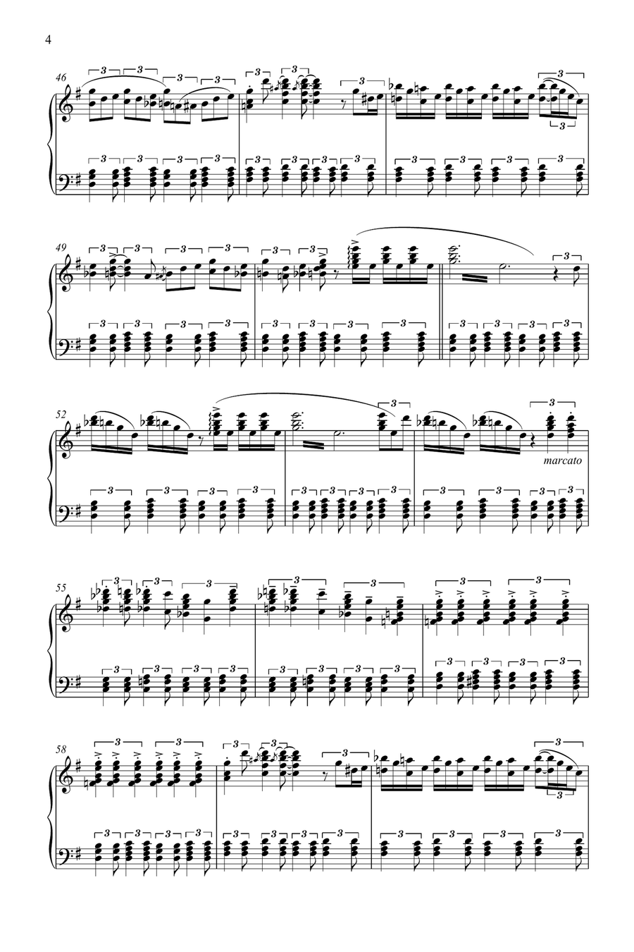 Honky Tonk Train (honky Tonk Train Blues) Piano Solo scores gallery preview page 4