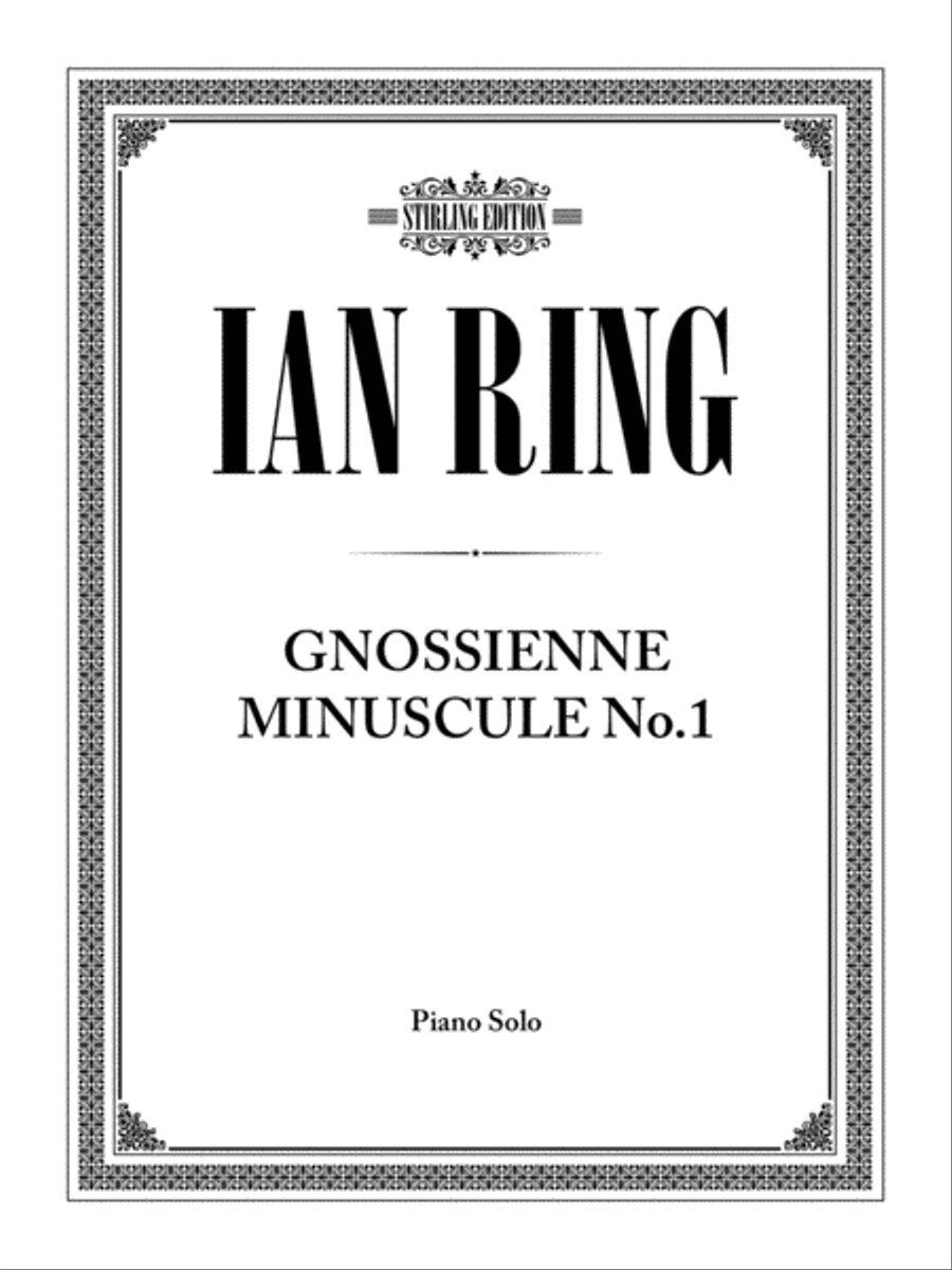 Gnossienne Minuscule No. 1 Easy Piano scores gallery preview page 1
