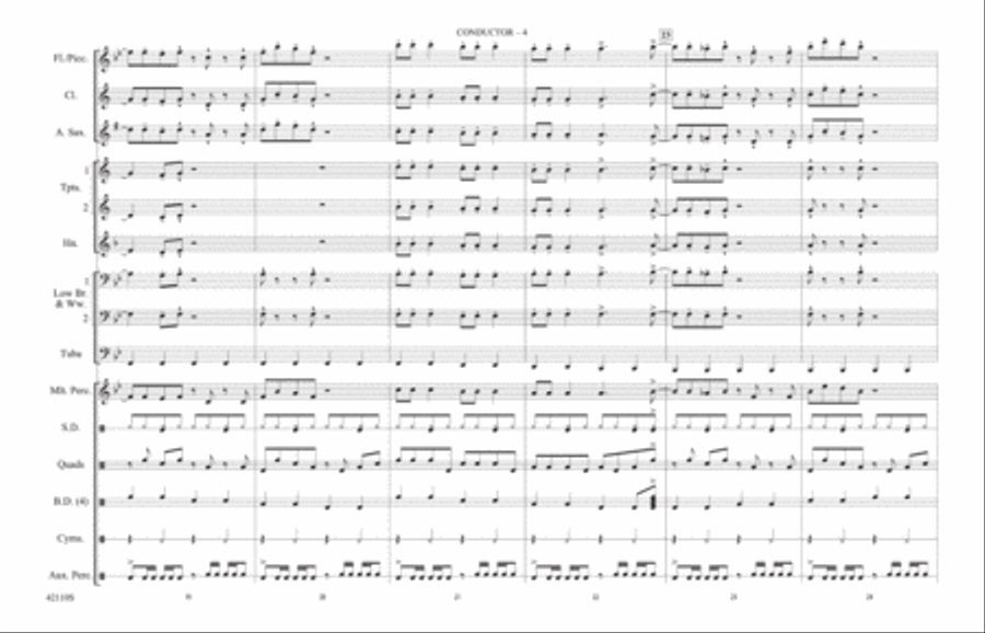 Funkytown: Score Marching Band scores gallery preview page 4