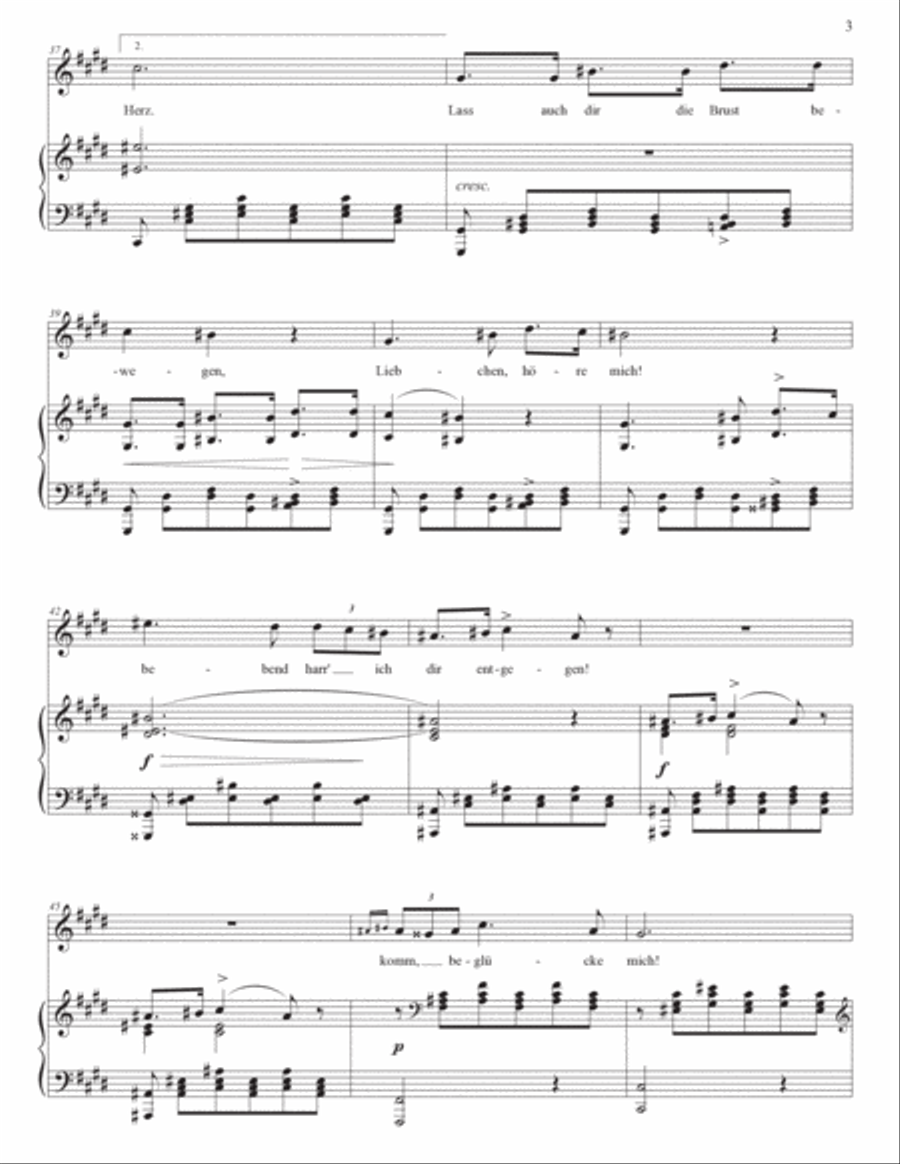 SCHUBERT: Ständchen, D. 957 no. 4 (transposed to C-sharp minor and C minor) Voice scores gallery preview page 4