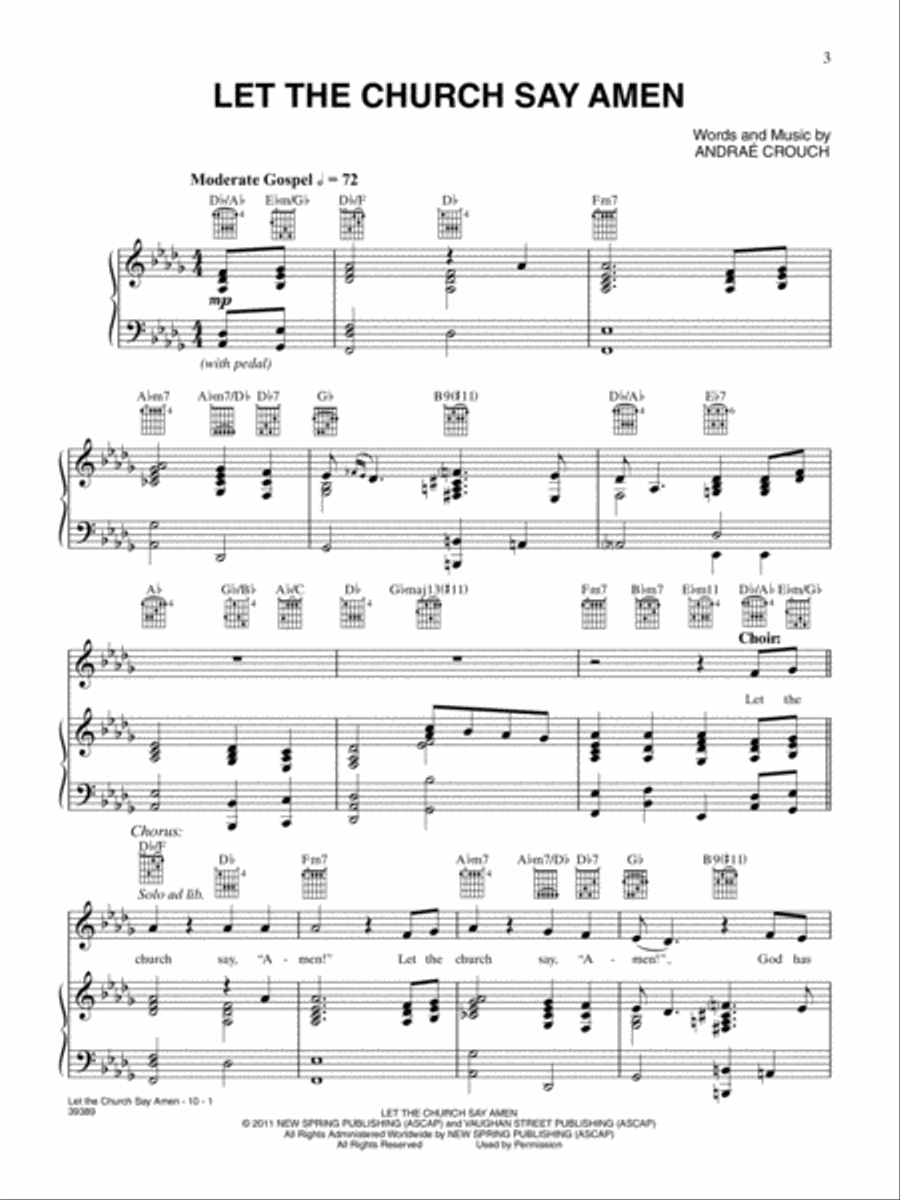 Let the Church Say Amen Let the Church Say Amen Small Ensemble scores gallery preview page 2