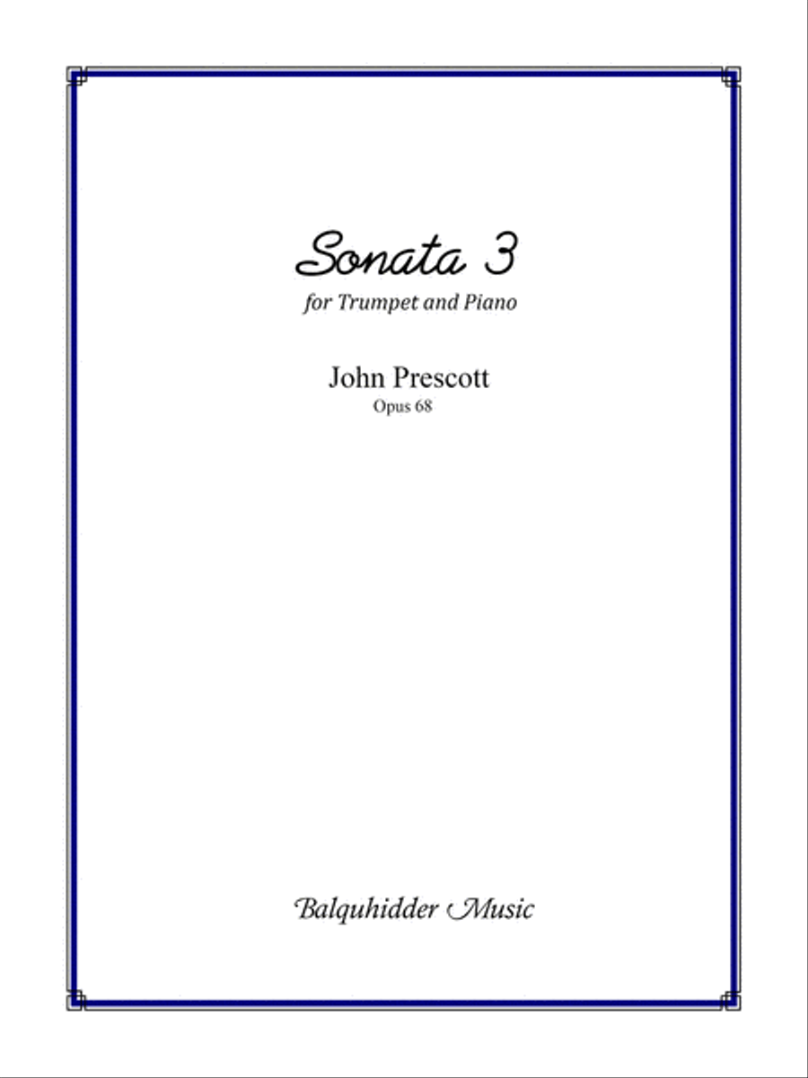 Sonata 3 Trumpet Solo scores gallery preview page 1