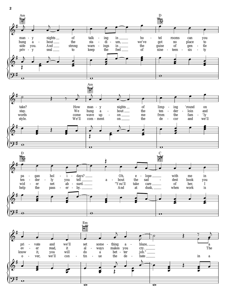 Piazza, New York Catcher Piazza, New York Catcher Piano, Vocal, Guitar scores gallery preview page 2