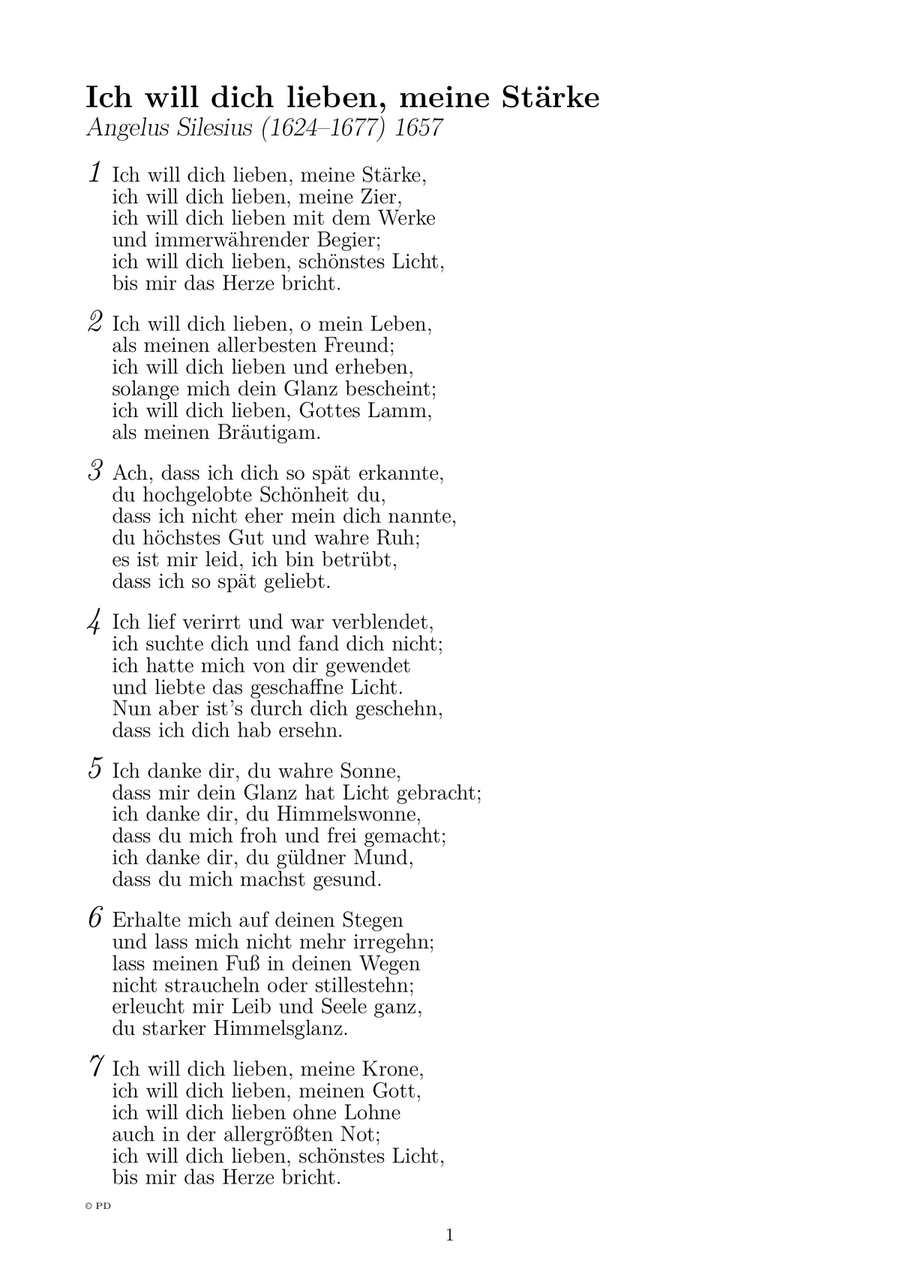 Ich will dich lieben, meine Stärke (Gotteslob 358) Piano Method scores gallery preview page 3