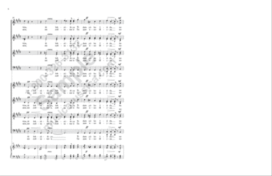 Of Thy Mystical Supper 4-Part scores gallery preview page 5