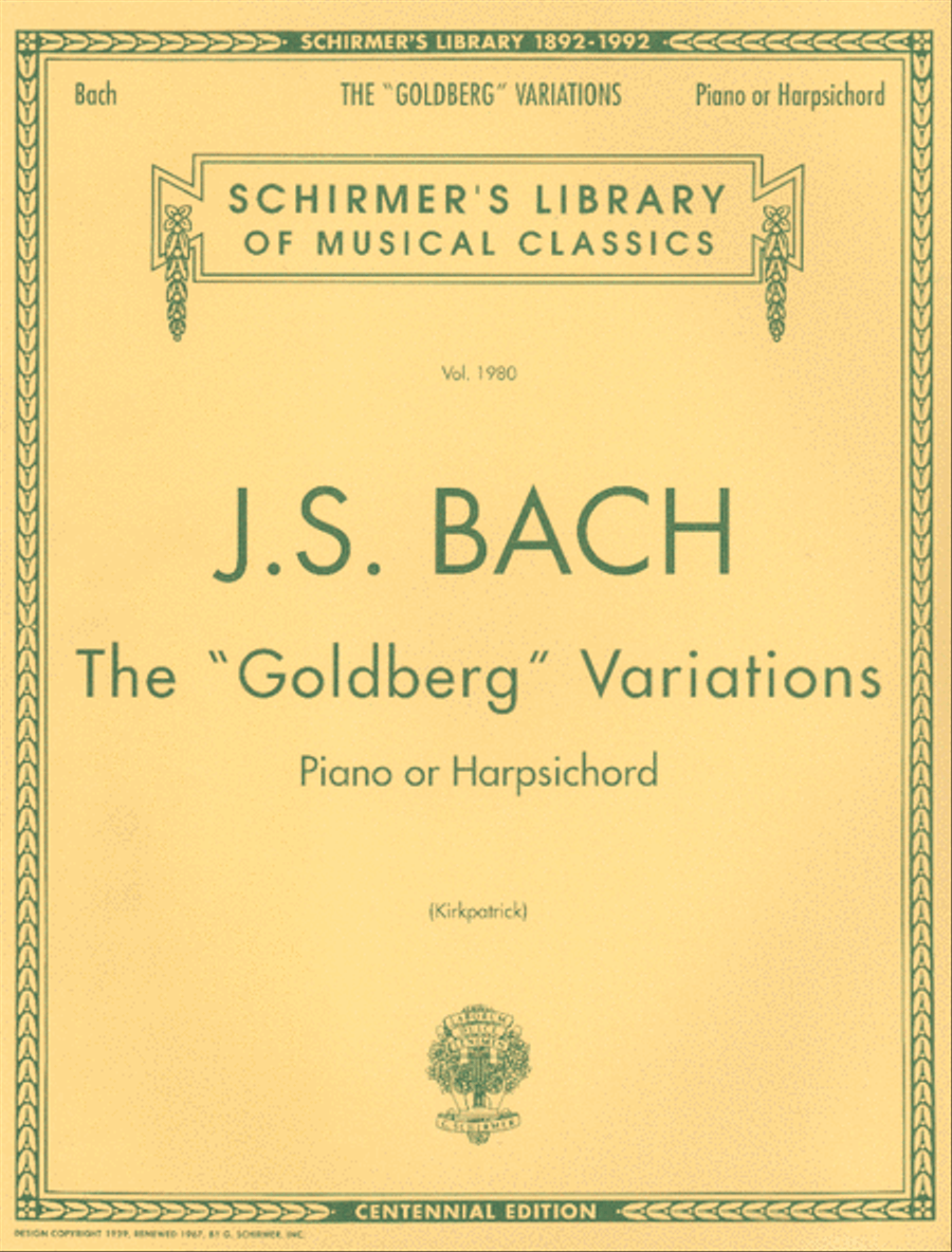 Goldberg Variations Piano Solo scores gallery preview page 1