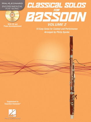 Book cover for Classical Solos for Bassoon, Vol. 2