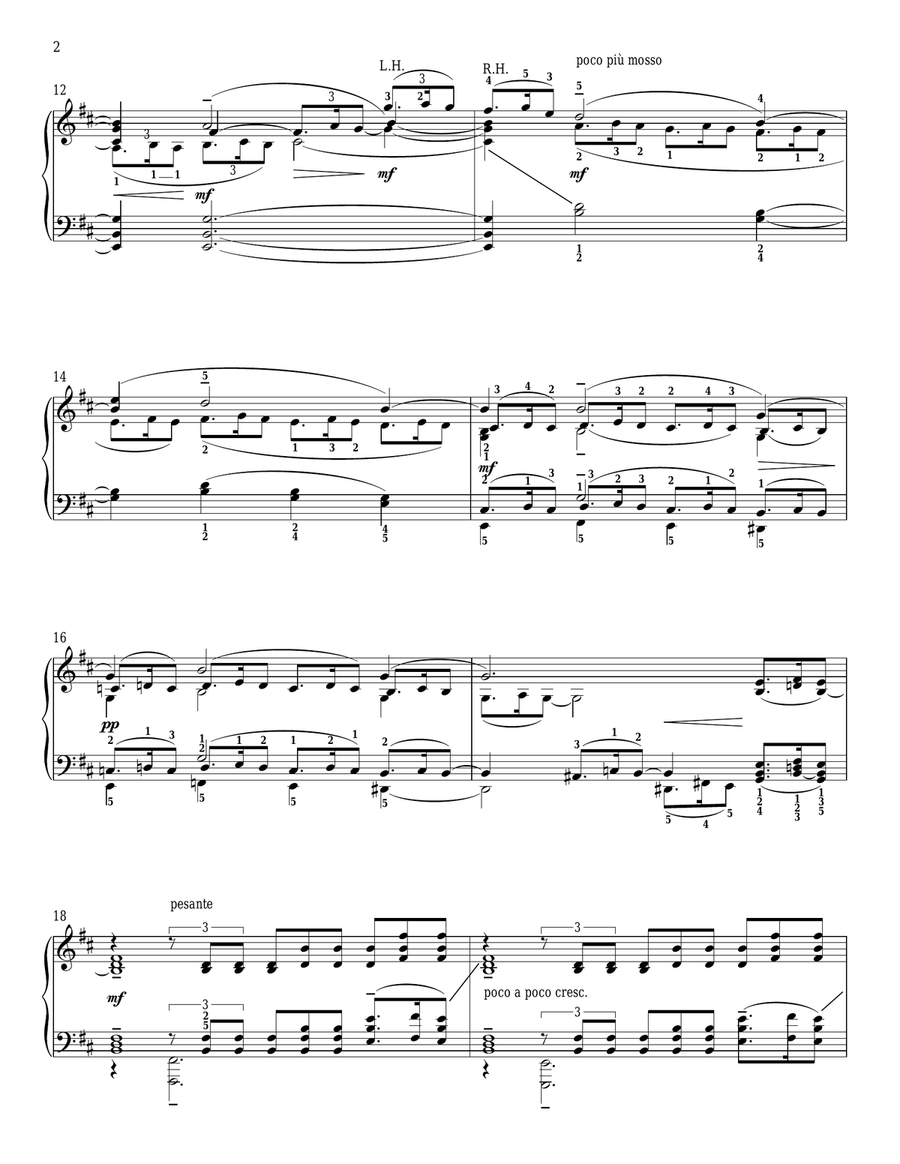 Prelude In B Minor, Op. 32, No. 10 Piano Solo scores gallery preview page 2