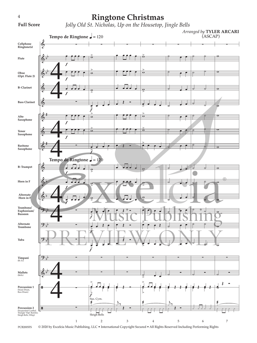 Ringtone Christmas (Score) Concert Band scores gallery preview page 5