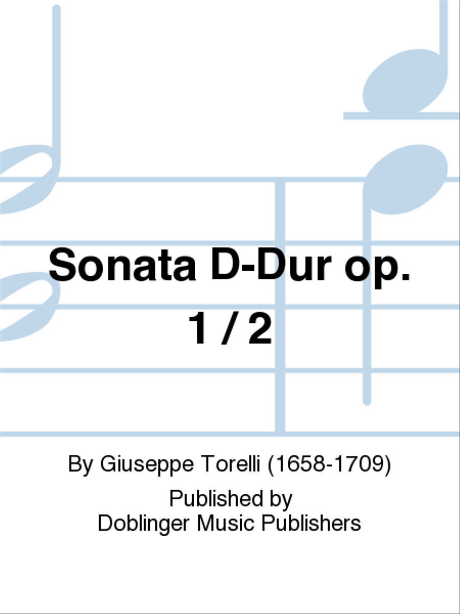 Sonata D-Dur op. 1 / 2 Sonata D-Dur op. 1 / 2 Violin scores gallery preview page 1