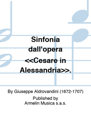 Sinfonia dall'opera «Cesare in Alessandria».