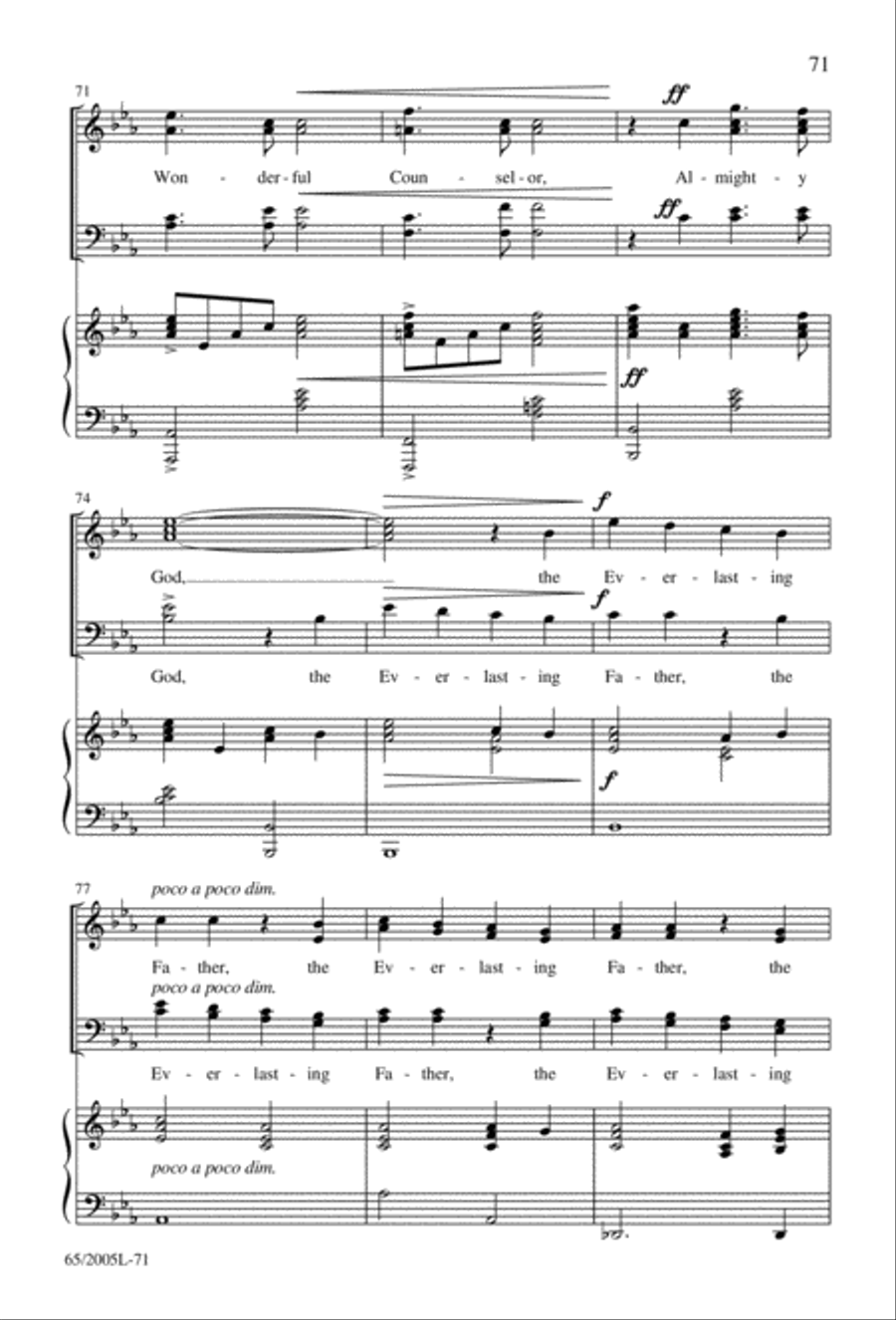 I Hear the Prophet Callin' 4-Part scores gallery preview page 72