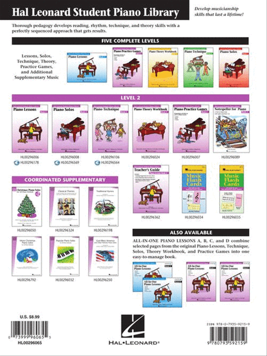 Piano Ensembles Level 2 Piano Method scores gallery preview page 8
