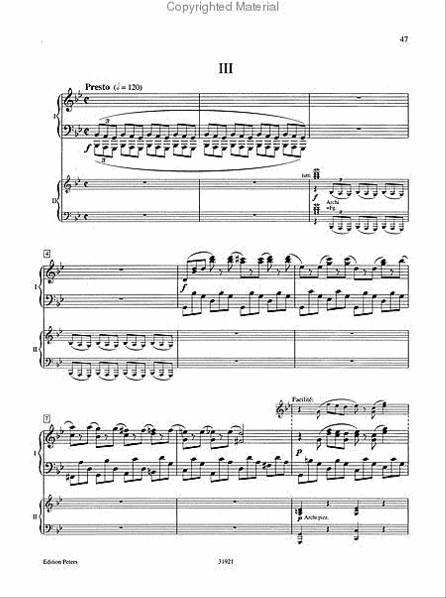 Piano Concerto No. 2 in G minor Op. 22 (Edition for 2 Pianos) Piano Solo scores gallery preview page 3