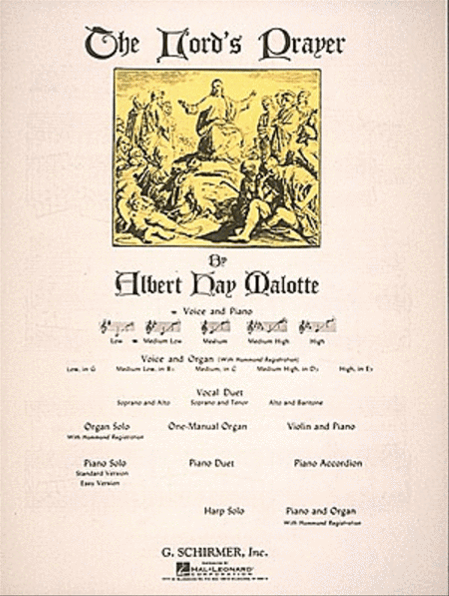 Lord's Prayer Lord's Prayer Voice scores gallery preview page 1