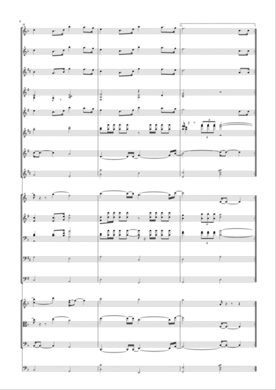 Hino dos 100 anos do Campinense Clube Concert Band scores gallery preview page 6