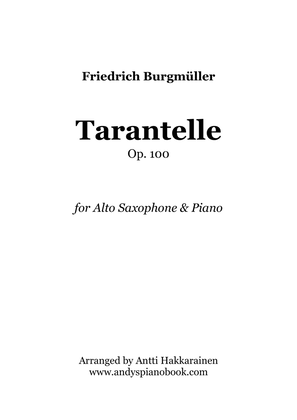 Book cover for Tarantelle Op. 100 - Alto Saxophone & Piano