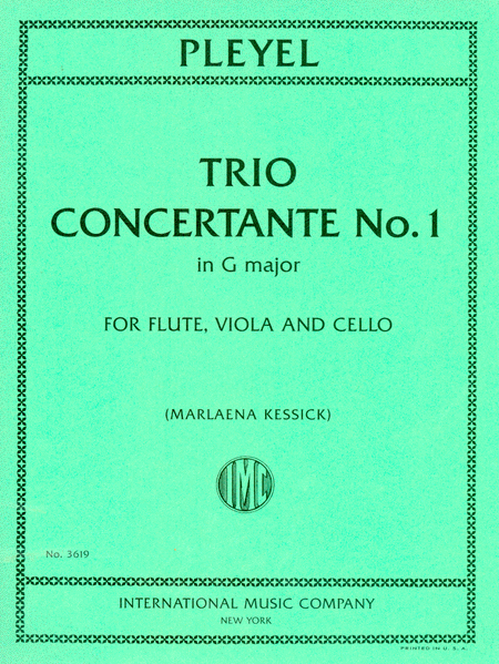 Trio Concertante No. 1 In G Major For Flute, Viola And Cello