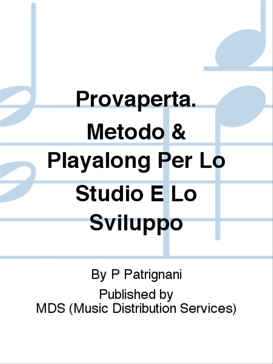 Provaperta. Metodo & Playalong Per Lo Studio e Lo Sviluppo Guitar scores gallery preview page 1