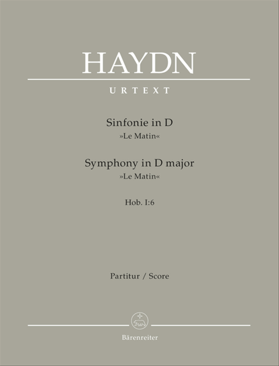 Symphony No. 6 Hob. I:6 'Le Matin' Orchestra scores gallery preview page 1