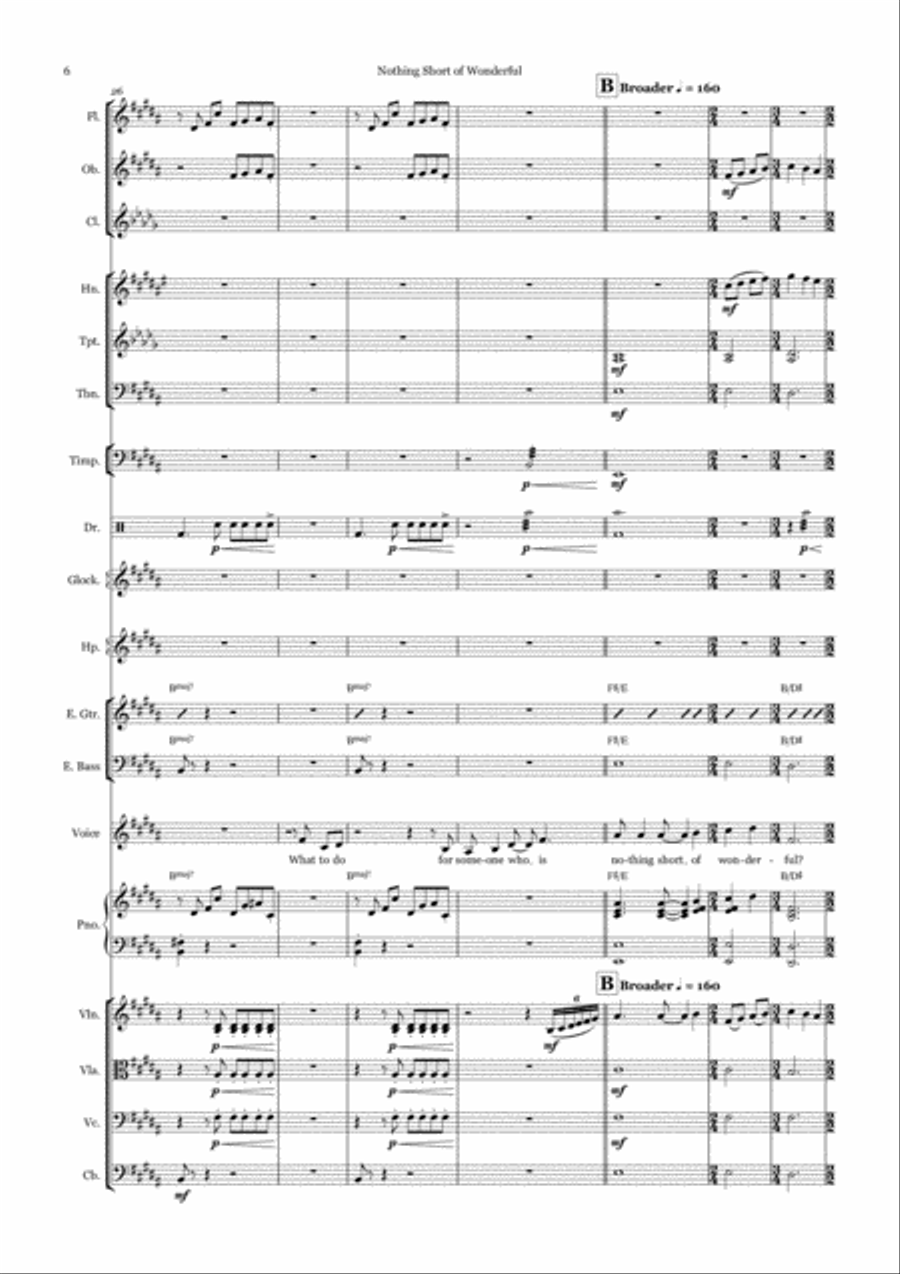 Nothing Short Of Wonderful Large Ensemble scores gallery preview page 6