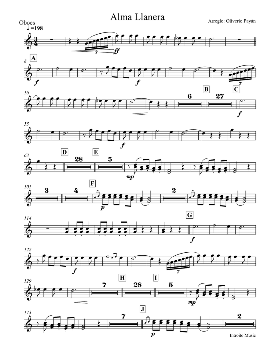 Alma Llanera (Venezuela Joropo) Full Orchestra scores gallery preview page 5