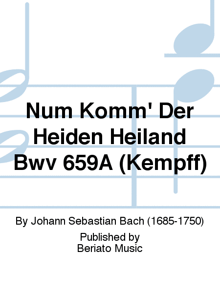 Choralvorspiel BWV 659a
