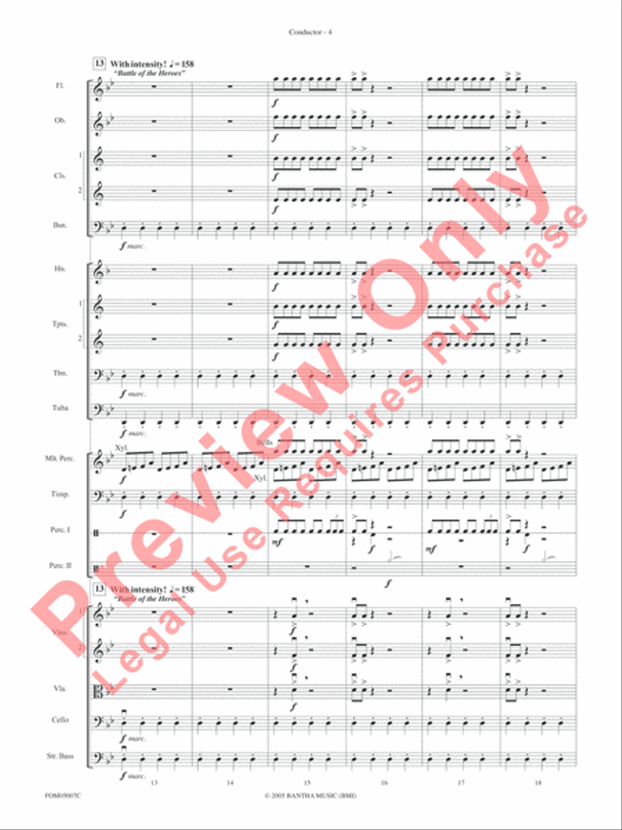 Selections from Star Wars: Episode III Revenge of the Sith Full Orchestra scores gallery preview page 7