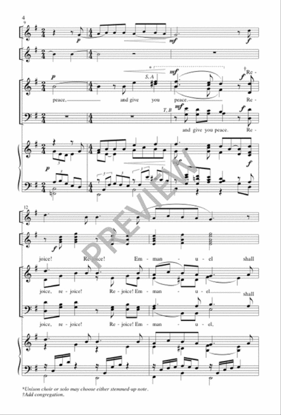 Advent Benediction 4-Part scores gallery preview page 4