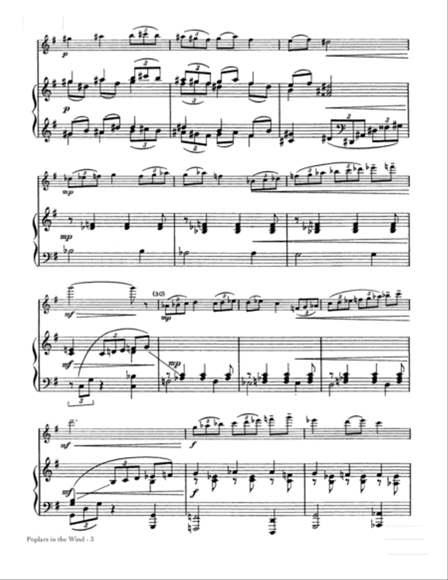 Poplars In The Wind School and Community scores gallery preview page 3