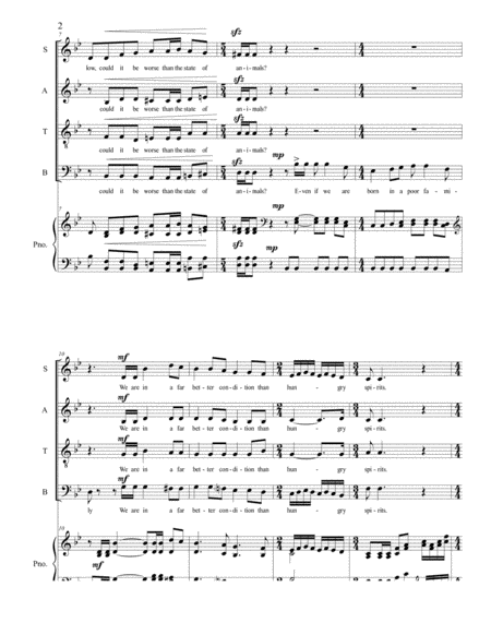 Dharma Words at Yokawa for Chorus SATB with Piano Accompaniment image number null