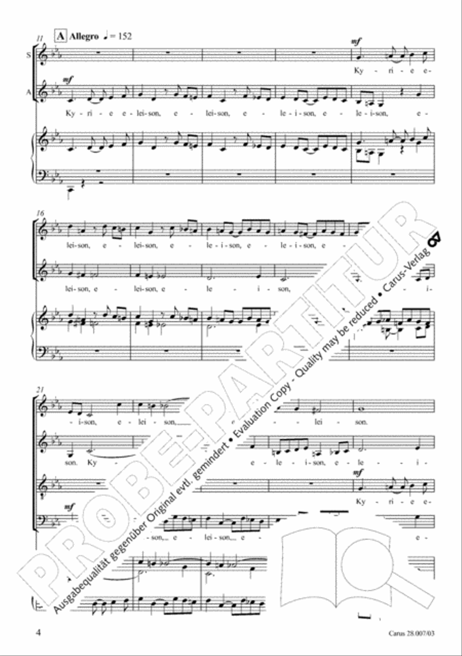 Missa latina Missa latina 4-Part scores gallery preview page 5