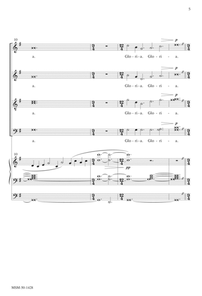 Gloria (Downloadable Choral Score)