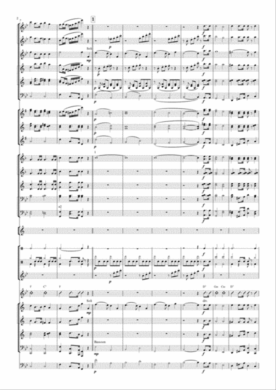 La Belle Americaine Grand Fantasia Brillante (A la Arban) for Baritone-B and Brass Band Concert Band scores gallery preview page 3