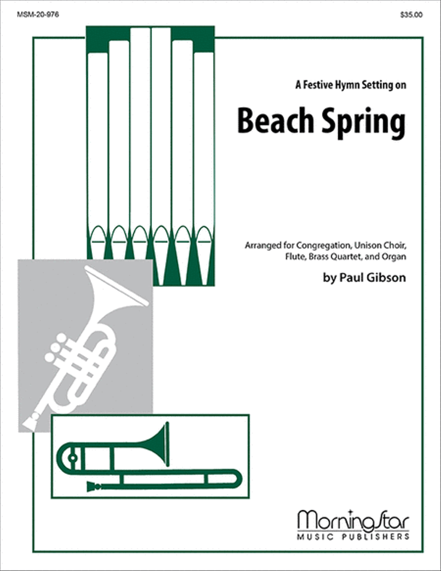 A Festive Hymn Setting on Beach Spring Unison Choir scores gallery preview page 1