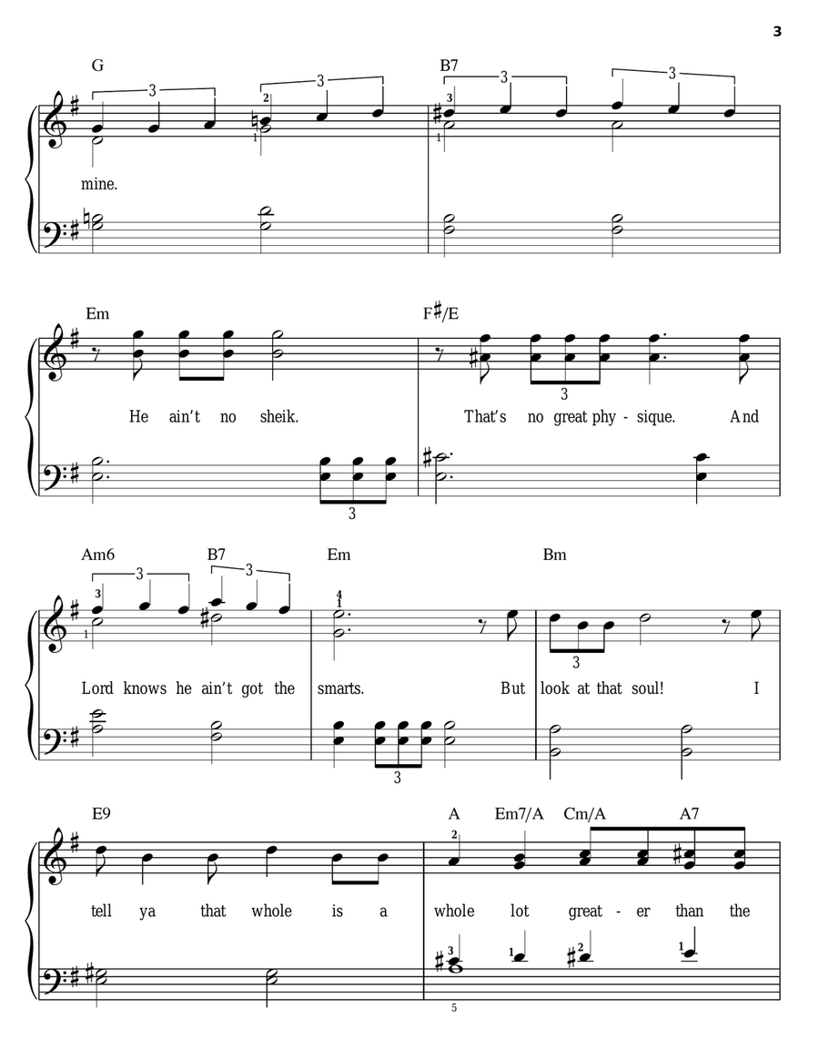 Funny Honey Easy Piano scores gallery preview page 3