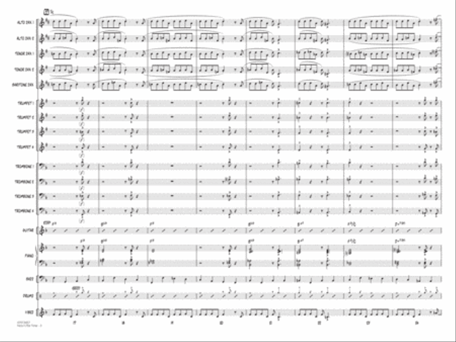 Now's the Time (arr. Mark Taylor) - Conductor Score (Full Score) Jazz Ensemble scores gallery preview page 3