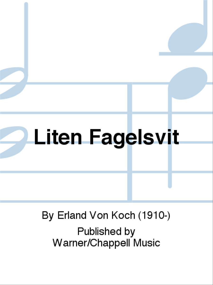 Liten Fagelsvit Flute Solo scores gallery preview page 1