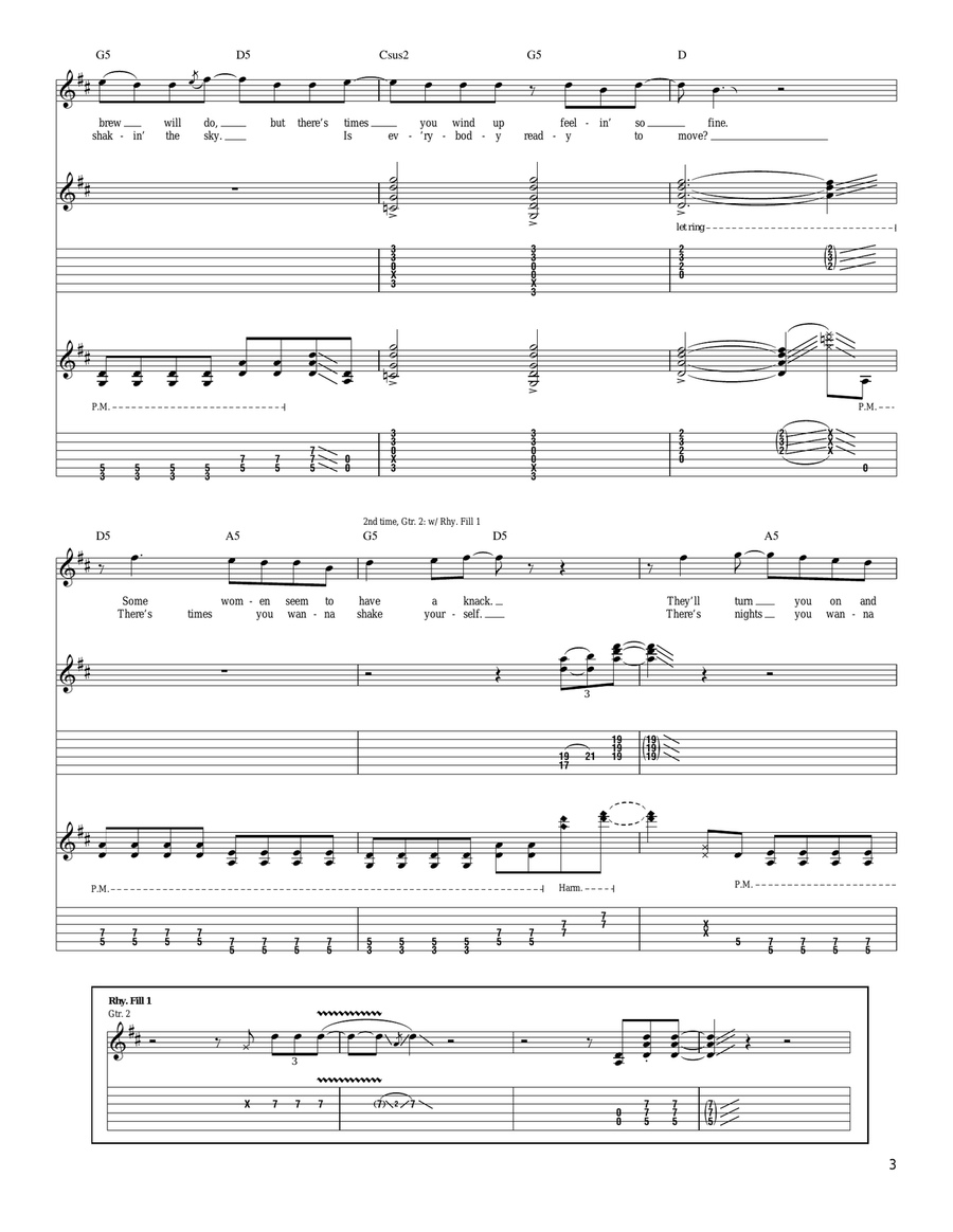 Don't Fight It Acoustic Guitar scores gallery preview page 3