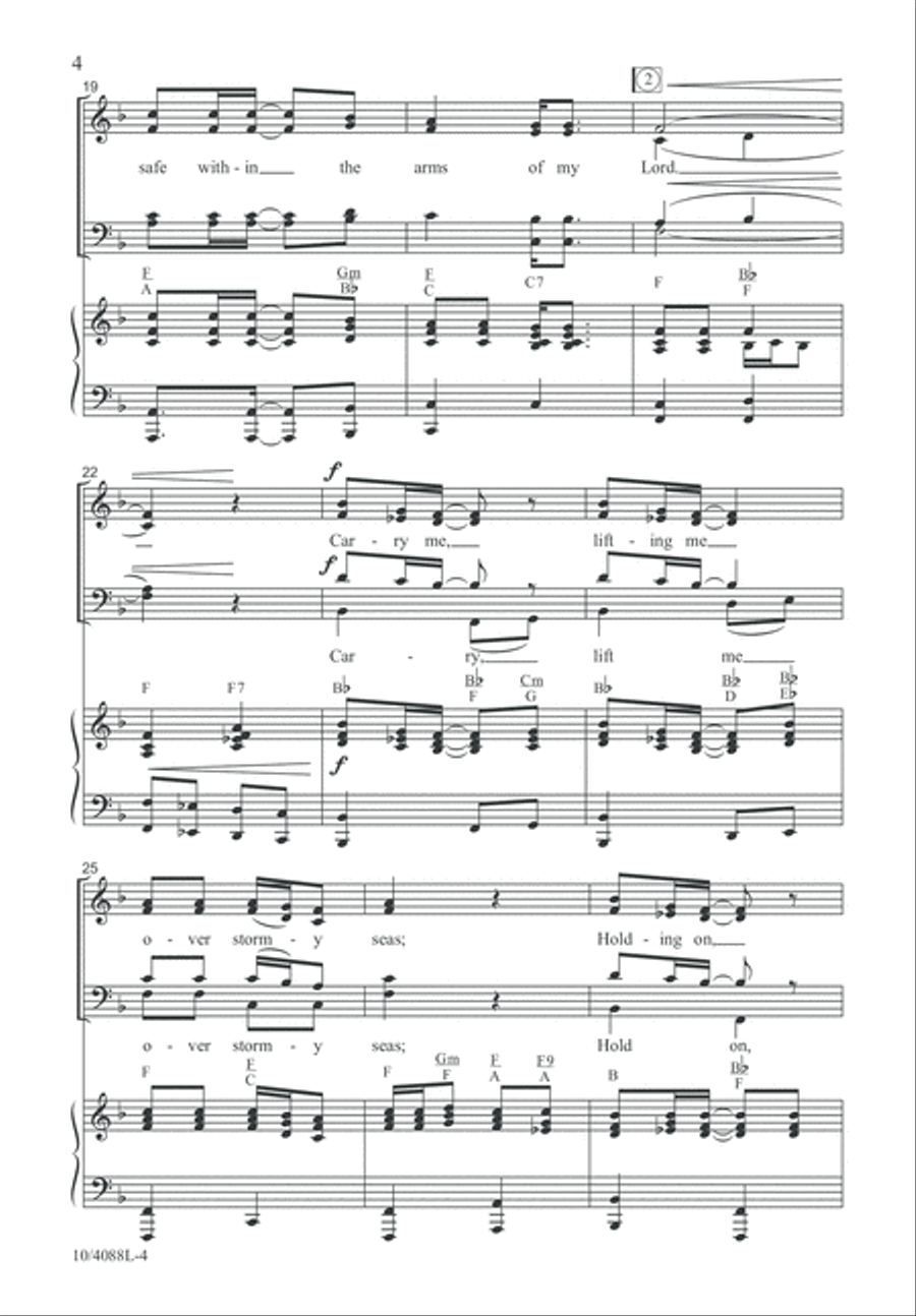 Safe Within the Arms 4-Part scores gallery preview page 4