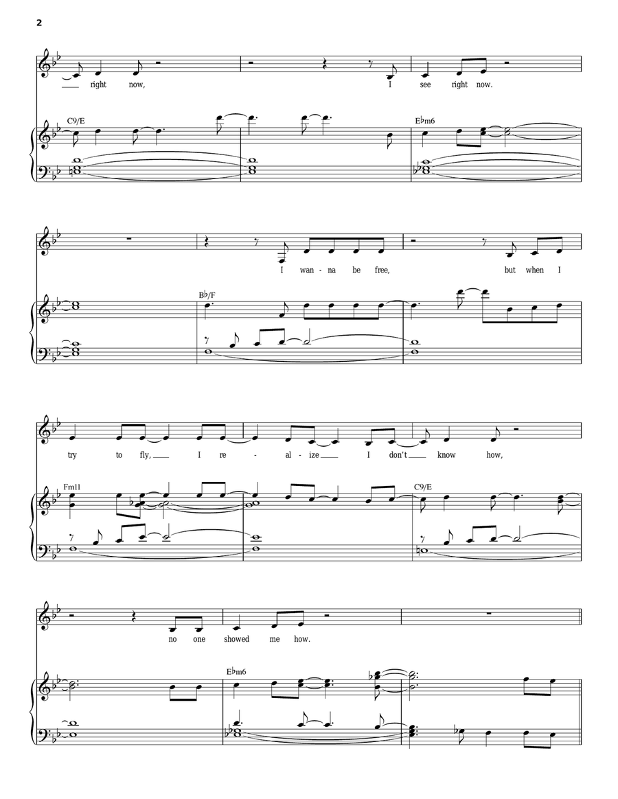 Help Me Believe Piano, Vocal scores gallery preview page 2
